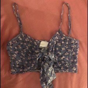 floral tie crop top!